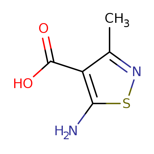OC(=O)c1c(N)snc1C