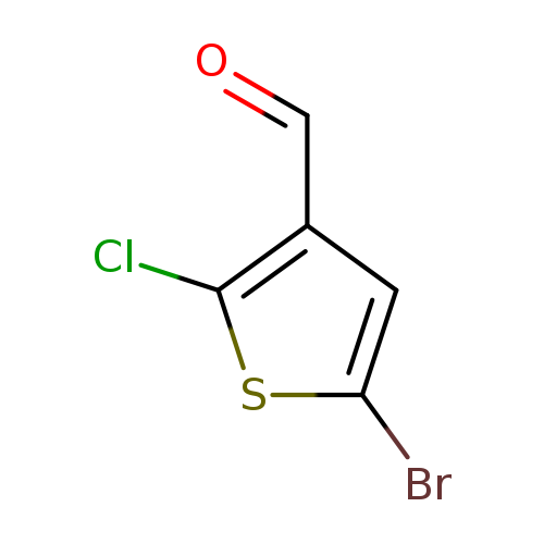 O=Cc1cc(sc1Cl)Br