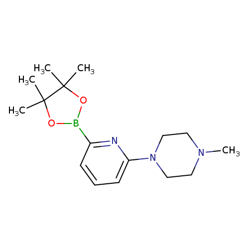 CN1CCN(CC1)c1cccc(n1)B1OC(C(O1)(C)C)(C)C