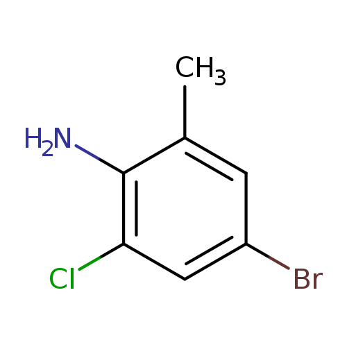 Brc1cc(C)c(c(c1)Cl)N