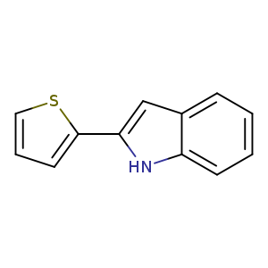c1csc(c1)c1cc2c([nH]1)cccc2