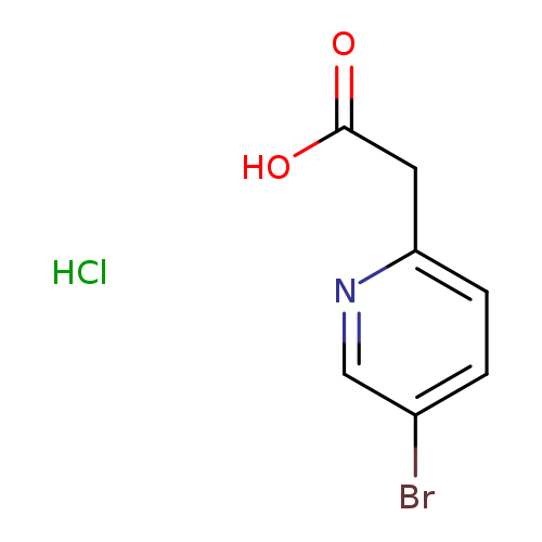 OC(=O)Cc1ccc(cn1)Br.Cl
