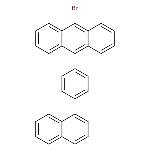 Brc1c2ccccc2c(c2c1cccc2)c1ccc(cc1)c1cccc2c1cccc2
