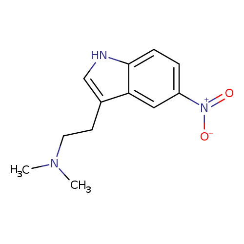 CN(CCc1c[nH]c2c1cc(cc2)[N+](=O)[O-])C