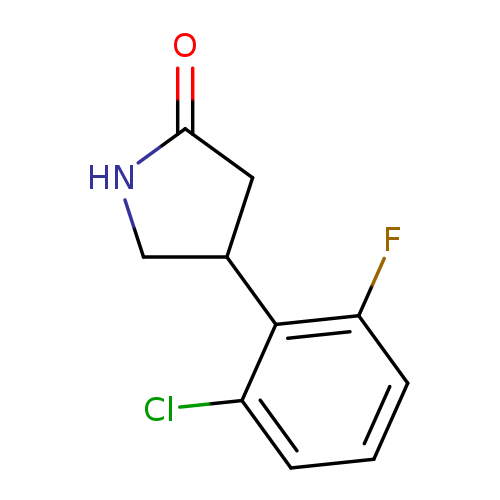 O=C1NCC(C1)c1c(F)cccc1Cl