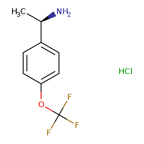 C[C@H](c1ccc(cc1)OC(F)(F)F)N.Cl