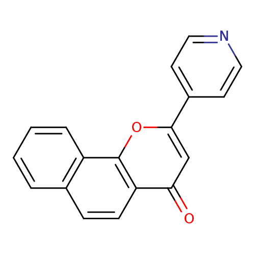 O=c1cc(oc2c1ccc1c2cccc1)c1ccncc1
