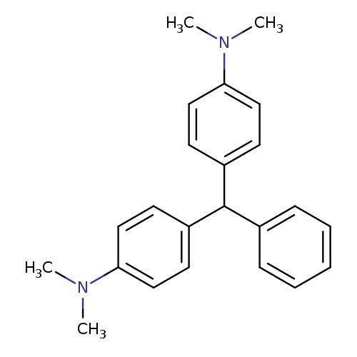 CN(c1ccc(cc1)C(c1ccc(cc1)N(C)C)c1ccccc1)C