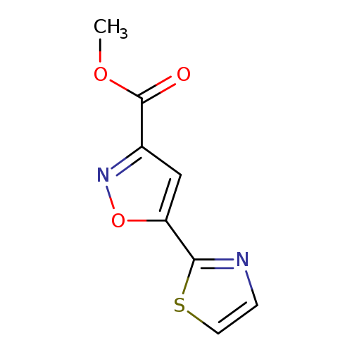 COC(=O)c1noc(c1)c1nccs1