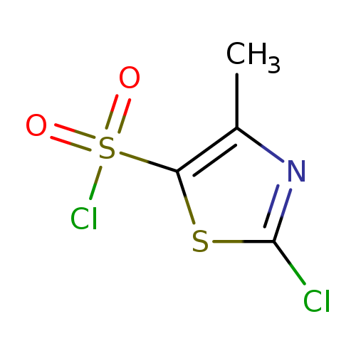 Clc1nc(c(s1)S(=O)(=O)Cl)C
