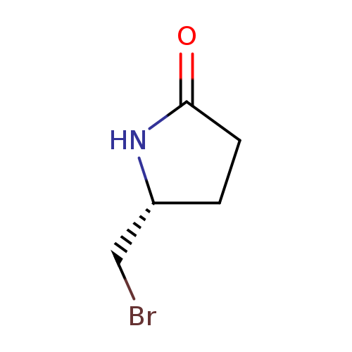 BrC[C@H]1CCC(=O)N1