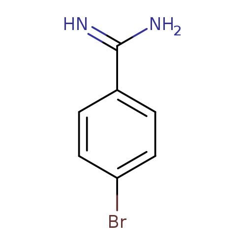 NC(=N)c1ccc(cc1)Br