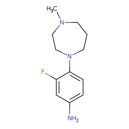 CN1CCCN(CC1)c1ccc(cc1F)N
