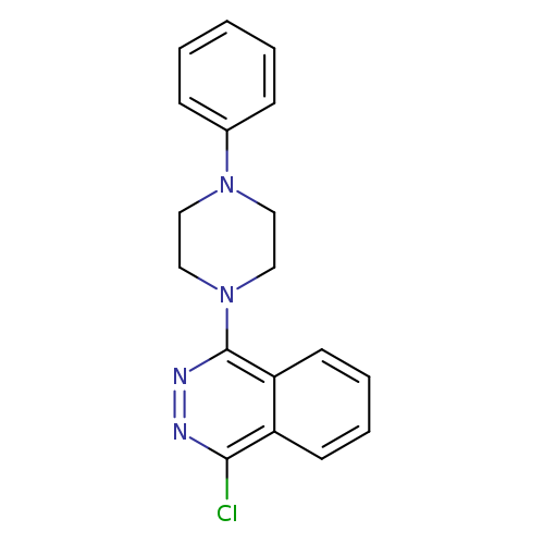 Clc1nnc(c2c1cccc2)N1CCN(CC1)c1ccccc1