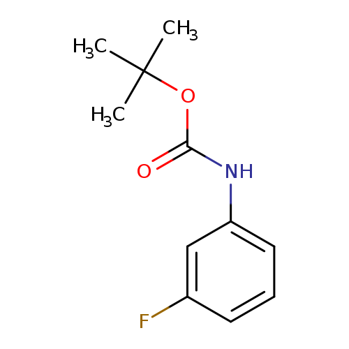 O=C(OC(C)(C)C)Nc1cccc(c1)F