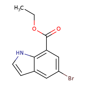 CCOC(=O)c1cc(Br)cc2c1[nH]cc2
