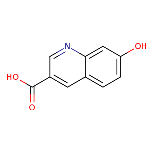 Oc1ccc2c(c1)ncc(c2)C(=O)O