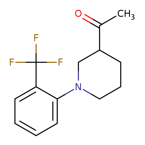 CC(=O)C1CCCN(C1)c1ccccc1C(F)(F)F