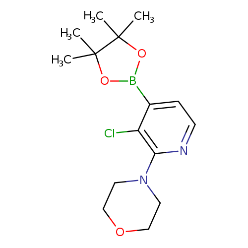 Clc1c(nccc1B1OC(C(O1)(C)C)(C)C)N1CCOCC1