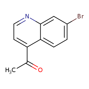 Brc1ccc2c(c1)nccc2C(=O)C