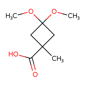 COC1(OC)CC(C1)(C)C(=O)O