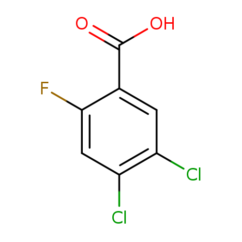 OC(=O)c1cc(Cl)c(cc1F)Cl