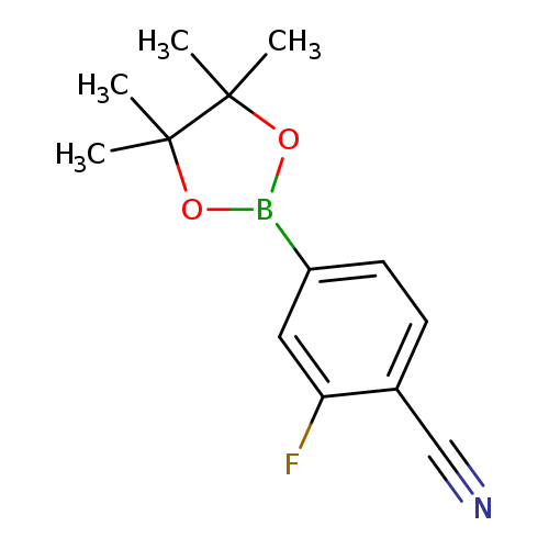 N#Cc1ccc(cc1F)B1OC(C(O1)(C)C)(C)C