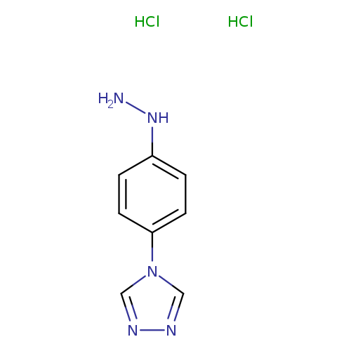 NNc1ccc(cc1)n1cnnc1.Cl.Cl