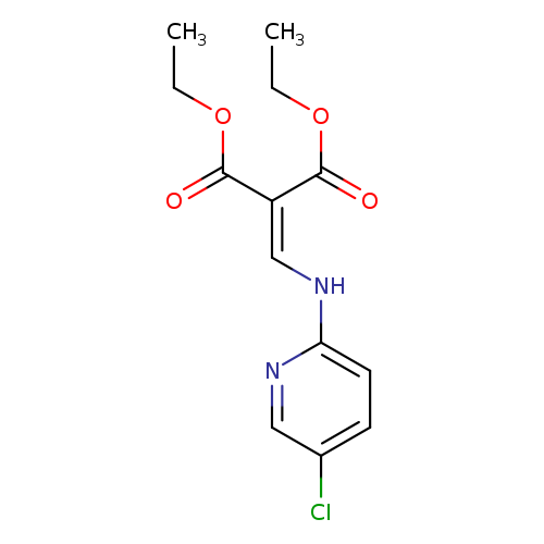CCOC(=O)C(=CNc1ccc(cn1)Cl)C(=O)OCC
