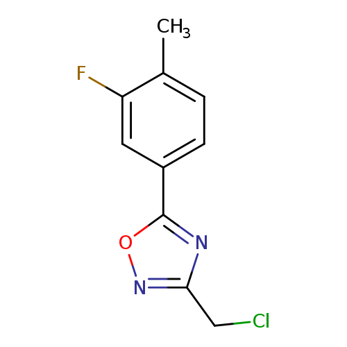 ClCc1noc(n1)c1ccc(c(c1)F)C