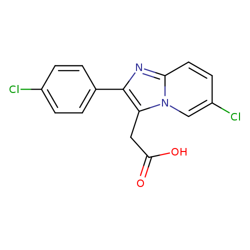 OC(=O)Cc1c(nc2n1cc(Cl)cc2)c1ccc(cc1)Cl