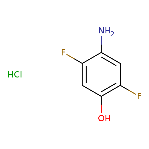 Nc1cc(F)c(cc1F)O.Cl
