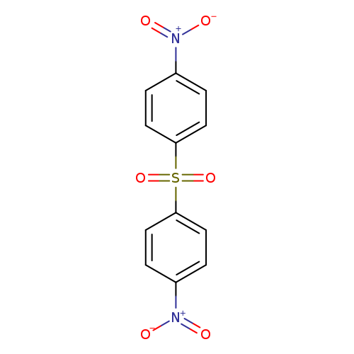 O=S(=O)(c1ccc(cc1)[N+](=O)[O-])c1ccc(cc1)[N+](=O)[O-]