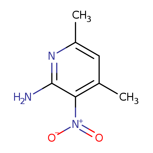 Cc1cc(C)c(c(n1)N)[N+](=O)[O-]