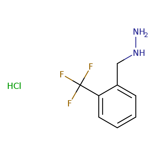 NNCc1ccccc1C(F)(F)F.Cl