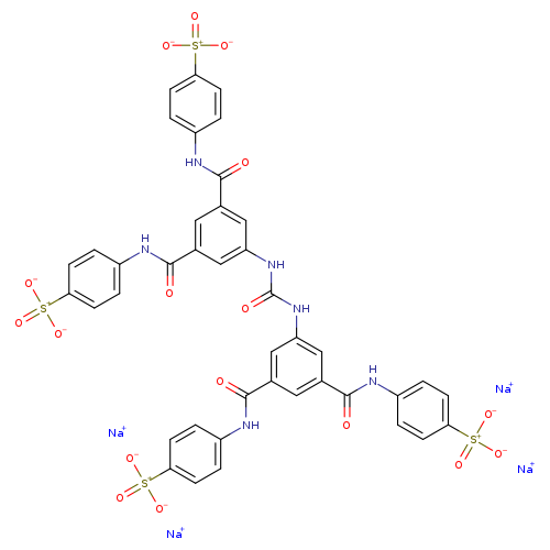 O=C(Nc1cc(cc(c1)C(=O)Nc1ccc(cc1)[S+](=O)([O-])[O-])C(=O)Nc1ccc(cc1)[S+](=O)([O-])[O-])Nc1cc(cc(c1)C(=O)Nc1ccc(cc1)[S+](=O)([O-])[O-])C(=O)Nc1ccc(cc1)[S+](=O)([O-])[O-].[Na+].[Na+].[Na+].[Na+]