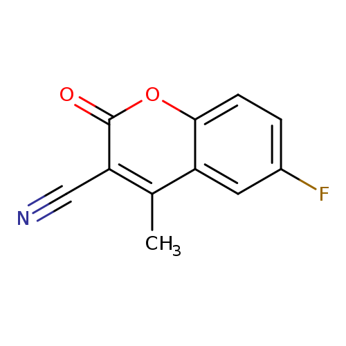 Cc1c(C#N)c(=O)oc2c1cc(F)cc2