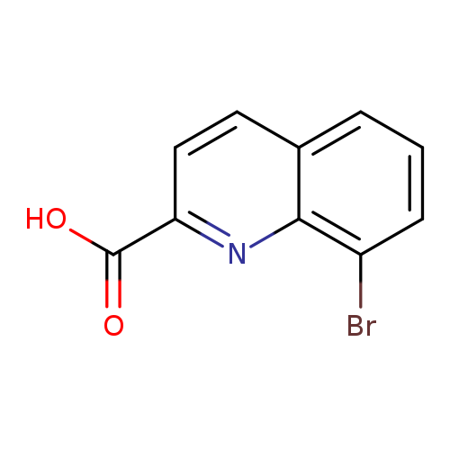 OC(=O)c1ccc2c(n1)c(Br)ccc2