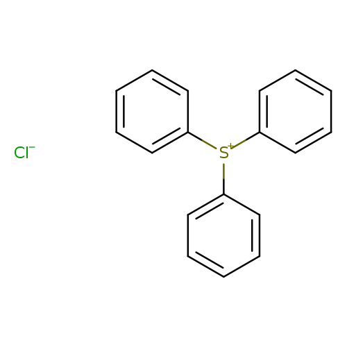 c1ccc(cc1)[S+](c1ccccc1)c1ccccc1.[Cl-]