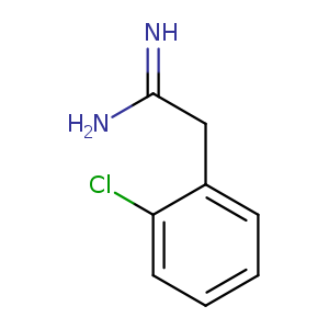 NC(=N)Cc1ccccc1Cl