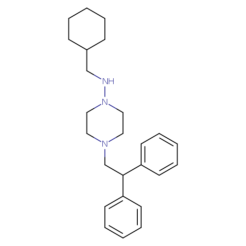 C1CCC(CC1)CNN1CCN(CC1)CC(c1ccccc1)c1ccccc1