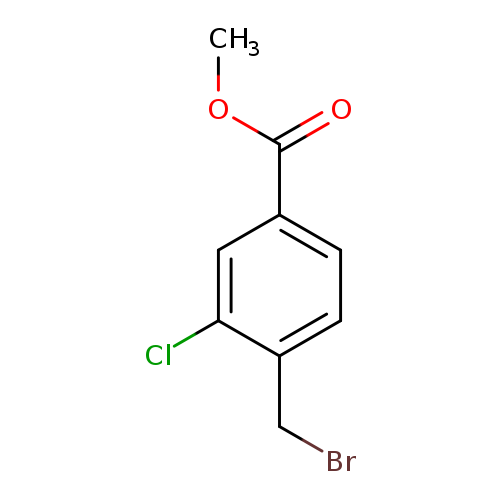COC(=O)c1ccc(c(c1)Cl)CBr