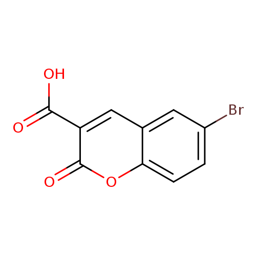 Brc1ccc2c(c1)cc(c(=O)o2)C(=O)O