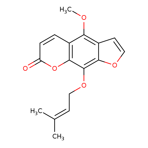 COc1c2ccoc2c(c2c1ccc(=O)o2)OCC=C(C)C
