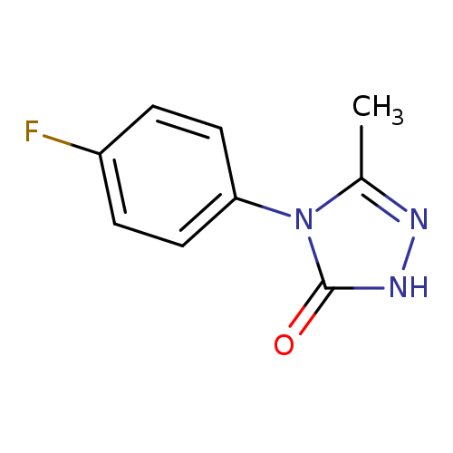Fc1ccc(cc1)n1c(C)n[nH]c1=O