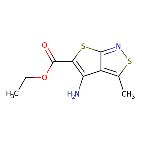 CCOC(=O)c1sc2c(c1N)c(sn2)C