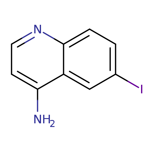 Ic1ccc2c(c1)c(N)ccn2