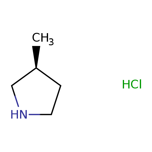 C[C@@H]1CNCC1.Cl