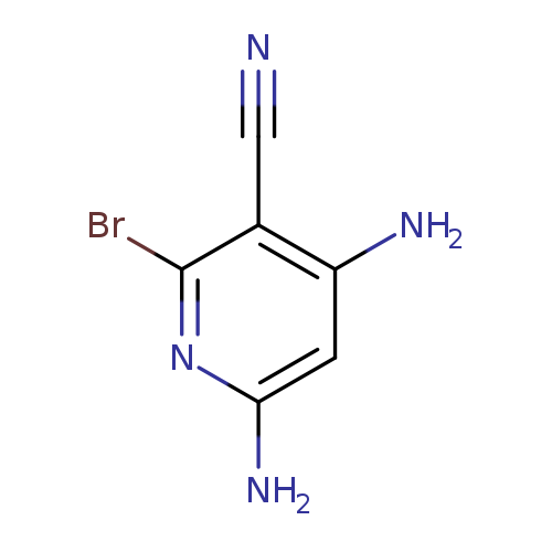 N#Cc1c(N)cc(nc1Br)N