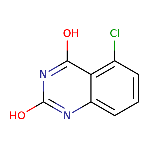 Oc1nc2cccc(c2c(n1)O)Cl